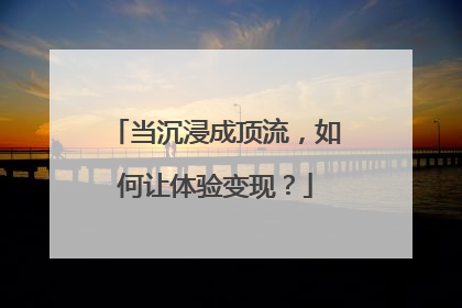 当沉浸成顶流，如何让体验变现？