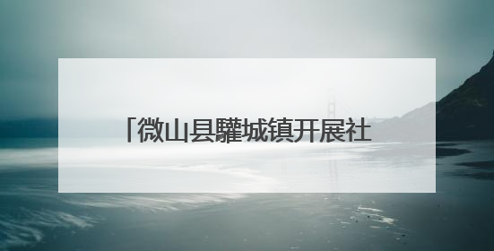 微山县驩城镇开展社保换卡进社区活动