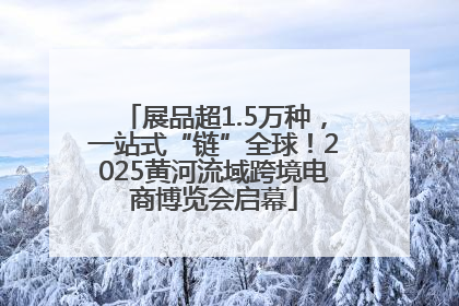 展品超1.5万种，一站式“链”全球！2025黄河流域跨境电商博览会启幕