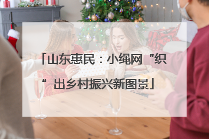 山东惠民：小绳网“织”出乡村振兴新图景