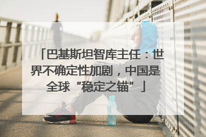 巴基斯坦智库主任：世界不确定性加剧，中国是全球“稳定之锚”