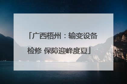 广西梧州：输变设备检修 保障迎峰度夏