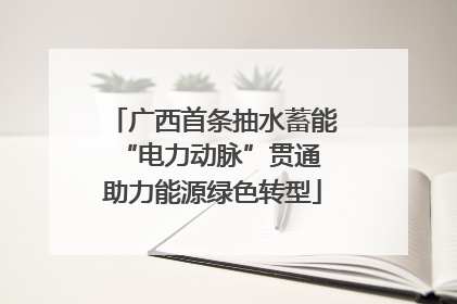 广西首条抽水蓄能“电力动脉”贯通 助力能源绿色转型
