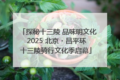 探秘十三陵 品味明文化 2025 北京・昌平环十三陵骑行文化季启幕