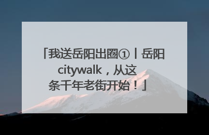 我送岳阳出圈①丨岳阳citywalk，从这条千年老街开始！