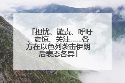 担忧、谴责、呼吁、震惊、关注……各方在以色列袭击伊朗后表态各异