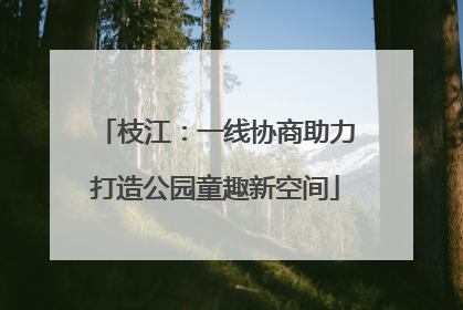 枝江：一线协商助力打造公园童趣新空间