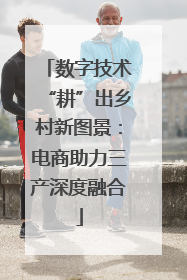 数字技术“耕”出乡村新图景：电商助力三产深度融合