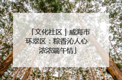 文化社区｜威海市环翠区：粽香沁人心 浓浓端午情