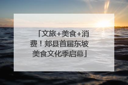 文旅+美食+消费！郏县首届东坡美食文化季启幕