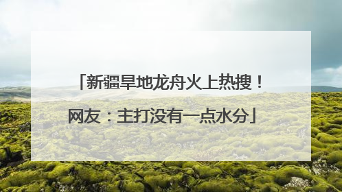 新疆旱地龙舟火上热搜！网友：主打没有一点水分