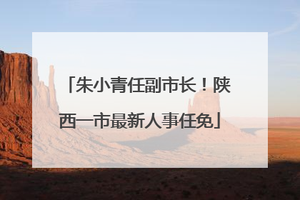 朱小青任副市长！陕西一市最新人事任免