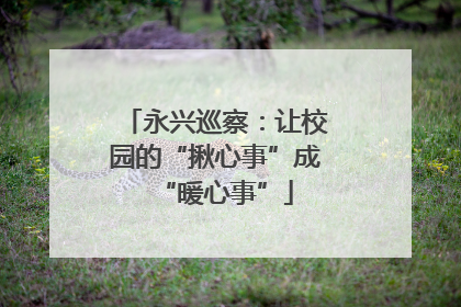 永兴巡察：让校园的“揪心事”成“暖心事”