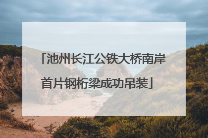 池州长江公铁大桥南岸首片钢桁梁成功吊装