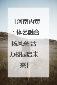 河南内黄：体艺融合扬风采 活力校园启未来