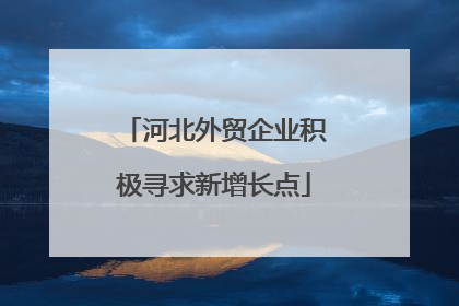 河北外贸企业积极寻求新增长点
