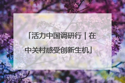 活力中国调研行｜在中关村感受创新生机