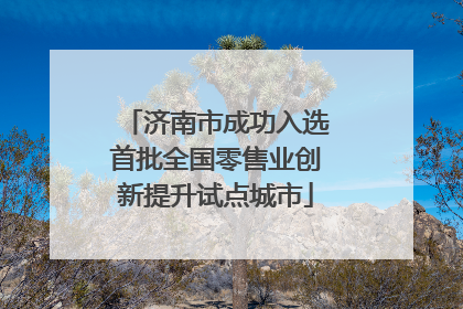 济南市成功入选首批全国零售业创新提升试点城市
