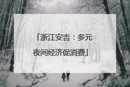 浙江安吉：多元夜间经济促消费