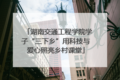 湖南交通工程学院学子“三下乡”用科技与爱心照亮乡村课堂
