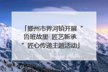 滕州市界河镇开展“鲁班故里· 匠艺新承”匠心传递主题活动