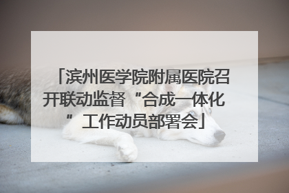 滨州医学院附属医院召开联动监督“合成一体化”工作动员部署会