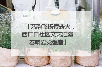 艺韵飞扬传薪火，西厂口社区文艺汇演奏响爱党强音