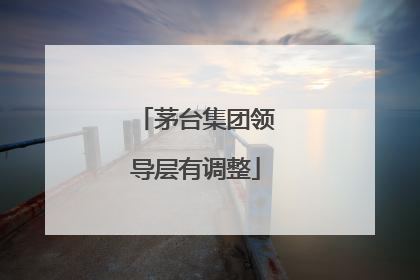 茅台集团领导层有调整