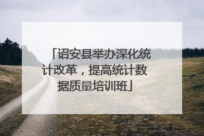 诏安县举办深化统计改革，提高统计数据质量培训班