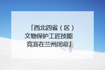 西北四省（区）文物保护工匠技能竞赛在兰州闭幕