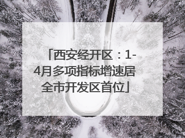 西安经开区：1-4月多项指标增速居全市开发区首位