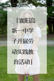 襄阳高新一中学子开展劳动实践教育活动