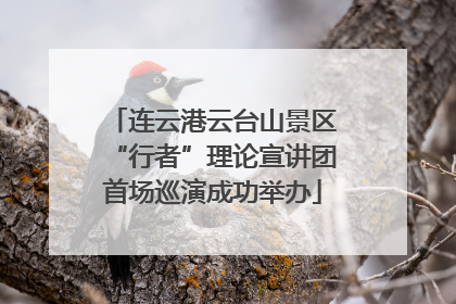 连云港云台山景区“行者”理论宣讲团首场巡演成功举办