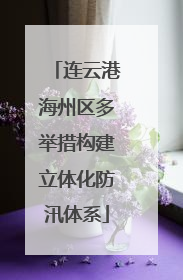 连云港海州区多举措构建立体化防汛体系