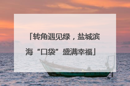 转角遇见绿，盐城滨海“口袋”盛满幸福