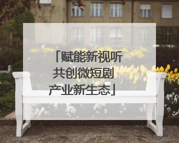 赋能新视听 共创微短剧产业新生态