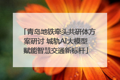 青岛地铁牵头共研体方案研讨 城轨AI大模型赋能智慧交通新标杆