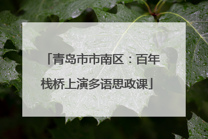 青岛市市南区：百年栈桥上演多语思政课