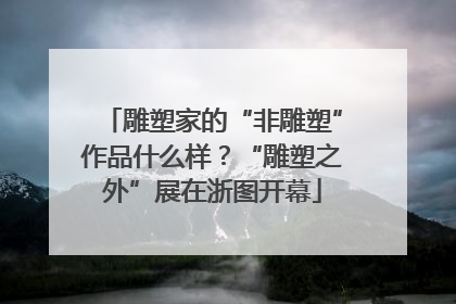 雕塑家的“非雕塑”作品什么样？“雕塑之外”展在浙图开幕