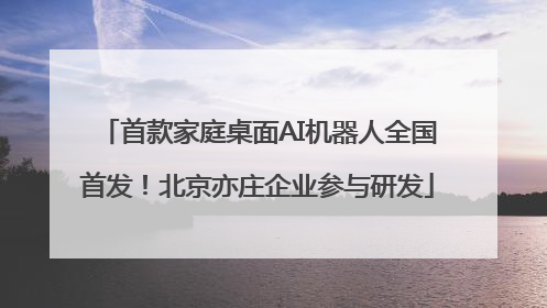 首款家庭桌面AI机器人全国首发！北京亦庄企业参与研发
