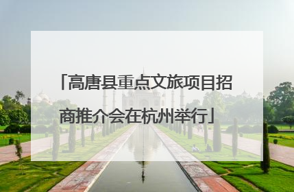 高唐县重点文旅项目招商推介会在杭州举行