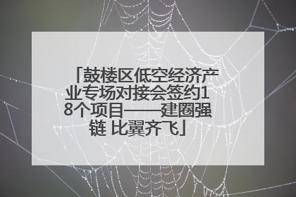 鼓楼区低空经济产业专场对接会签约18个项目——建圈强链 比翼齐飞