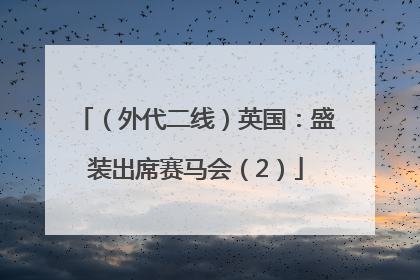 （外代二线）英国：盛装出席赛马会（2）