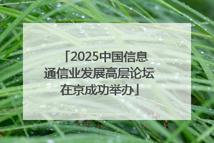 2025中国信息通信业发展高层论坛在京成功举办