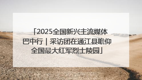 2025全国新兴主流媒体巴中行｜采访团在通江县瞻仰全国最大红军烈士陵园