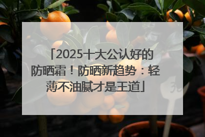 2025十大公认好的防晒霜！防晒新趋势：轻薄不油腻才是王道