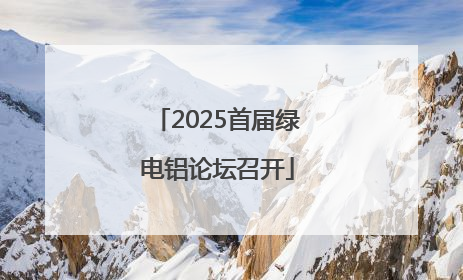 2025首届绿电铝论坛召开