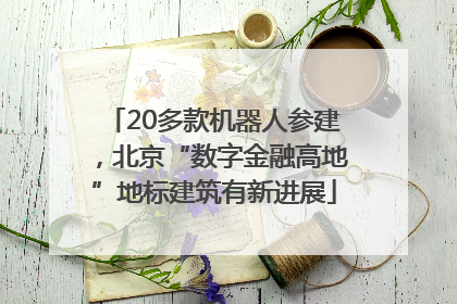 20多款机器人参建，北京“数字金融高地”地标建筑有新进展