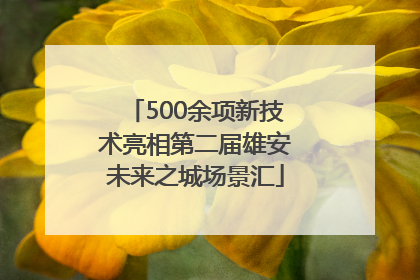 500余项新技术亮相第二届雄安未来之城场景汇